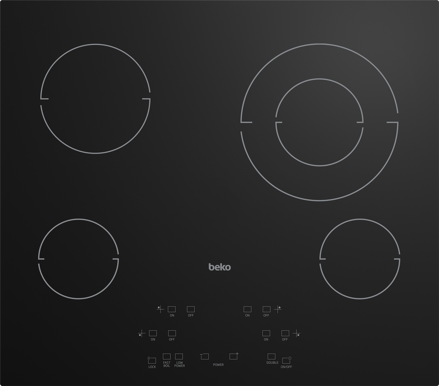 Beko ECTM24102 24" Built-In Electric Cooktop with 4 Burners and Touch Control