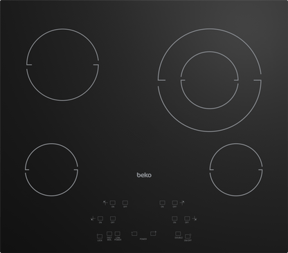 Beko ECTM24102 24" Built-In Electric Cooktop with 4 Burners and Touch Control