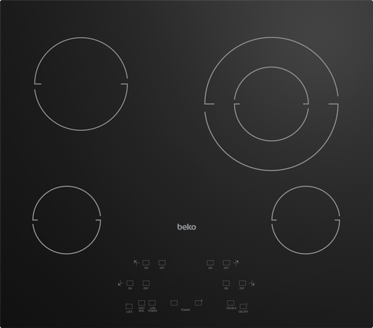 Beko ECTM24102 24" Built-In Electric Cooktop with 4 Burners and Touch Control
