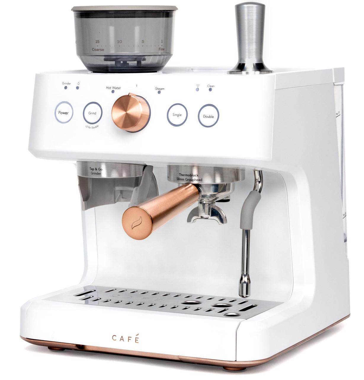 Cafe C7CESAS4RW3 CAF(EBACK)™ BELLISSIMO Semi Automatic Espresso Machine + Frother