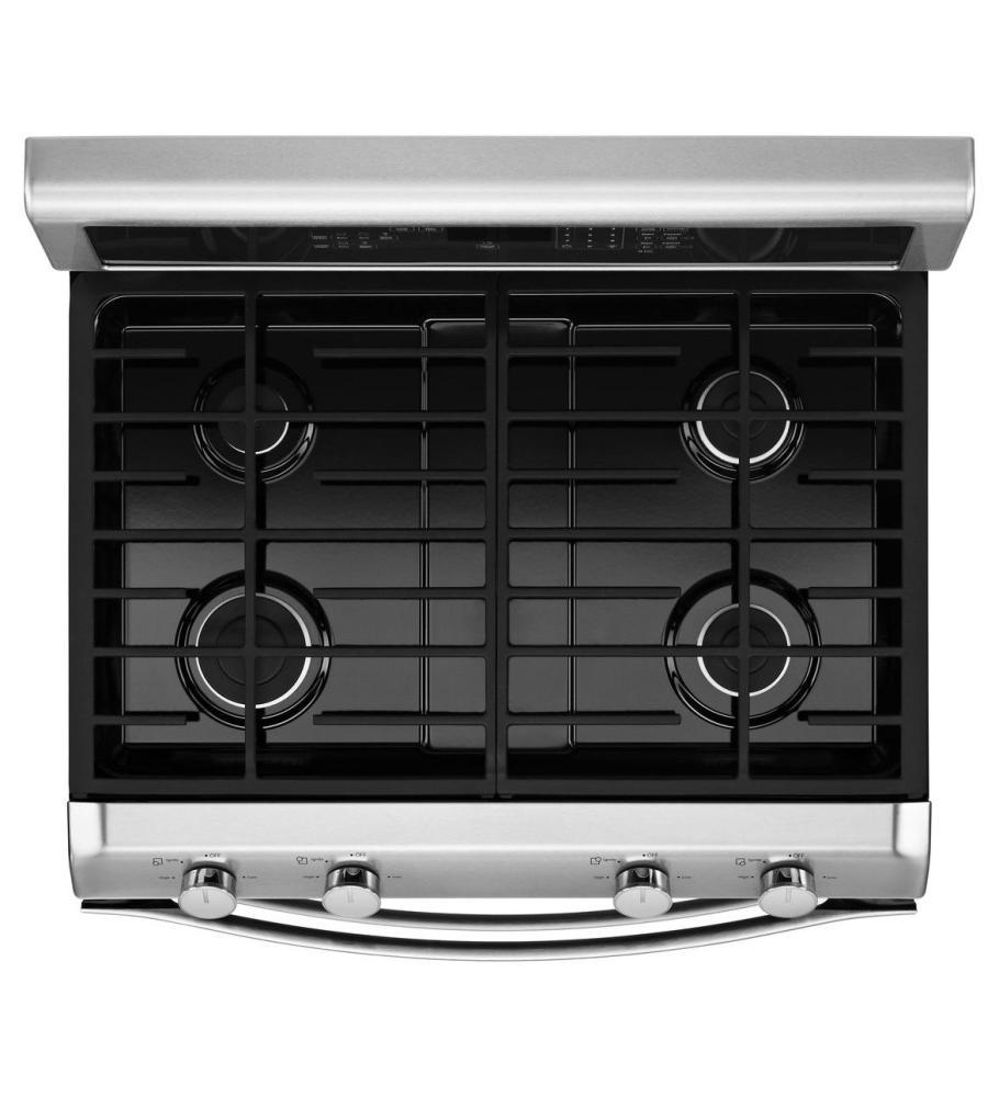 Whirlpool WGG555S0BS 6.0 Total cu. ft. Double Oven Gas Range with AccuBake® system