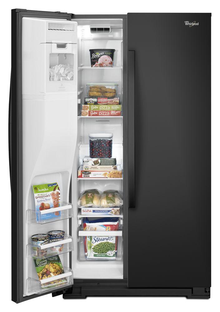 Whirlpool 36-inch Wide Side-by-Side Refrigerator with Temperature Control - 26 cu. ft.