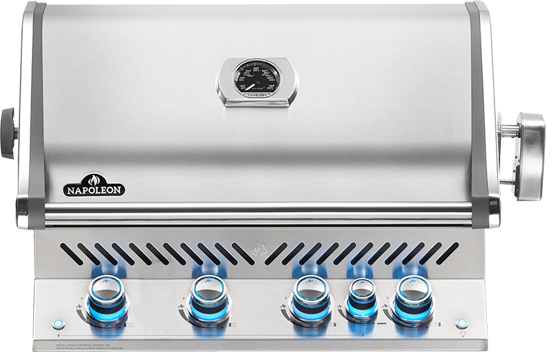 Napoleon Bbq BIPRO500RBNSS3 Built-in Prestige PRO 500 RB with Infrared Rear Burner , Natural Gas, Stainless Steel