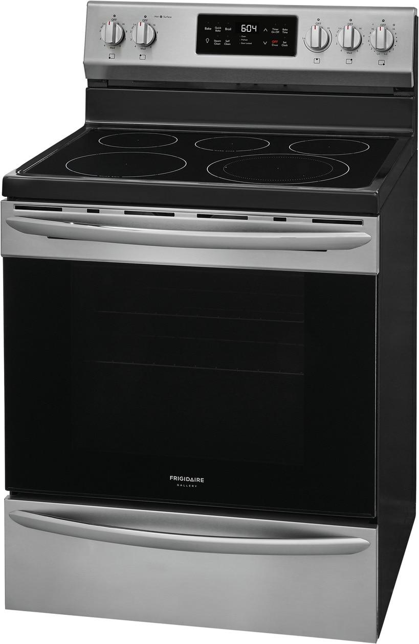 Frigidaire Gallery 30" Freestanding Electric Range with Steam Clean