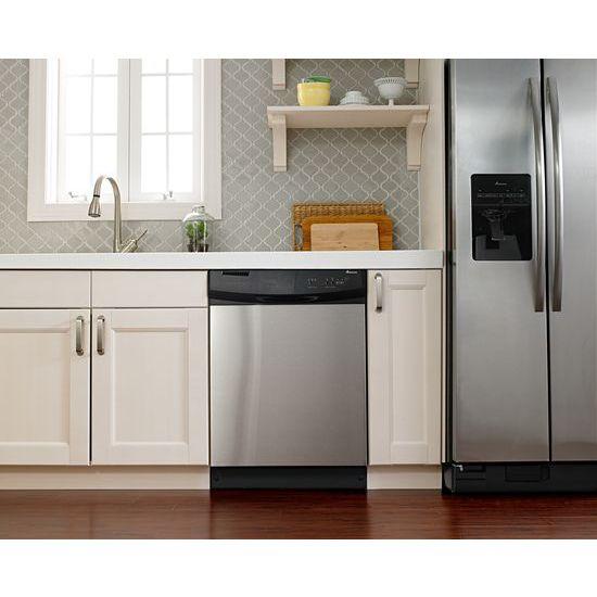 Amana® Dishwasher with Triple Filter Wash System - black
