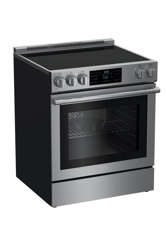 Beko 30" Stainless Steel Slide-In Electric Range