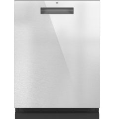 Caf(eback)™ Stainless Steel Interior Dishwasher with Sanitize and Ultra Wash & Dry in Platinum Glass