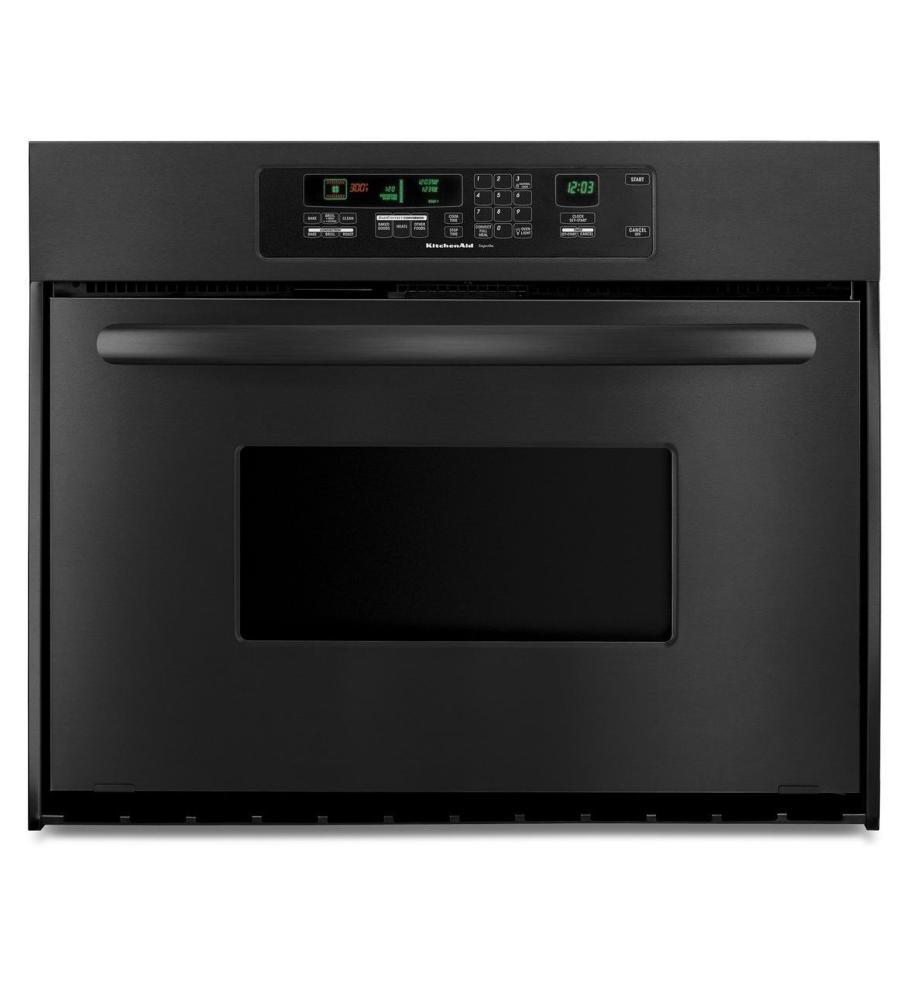 KitchenAid® 24-Inch Convection Single Wall Oven, Architect® Series II Handle - Black