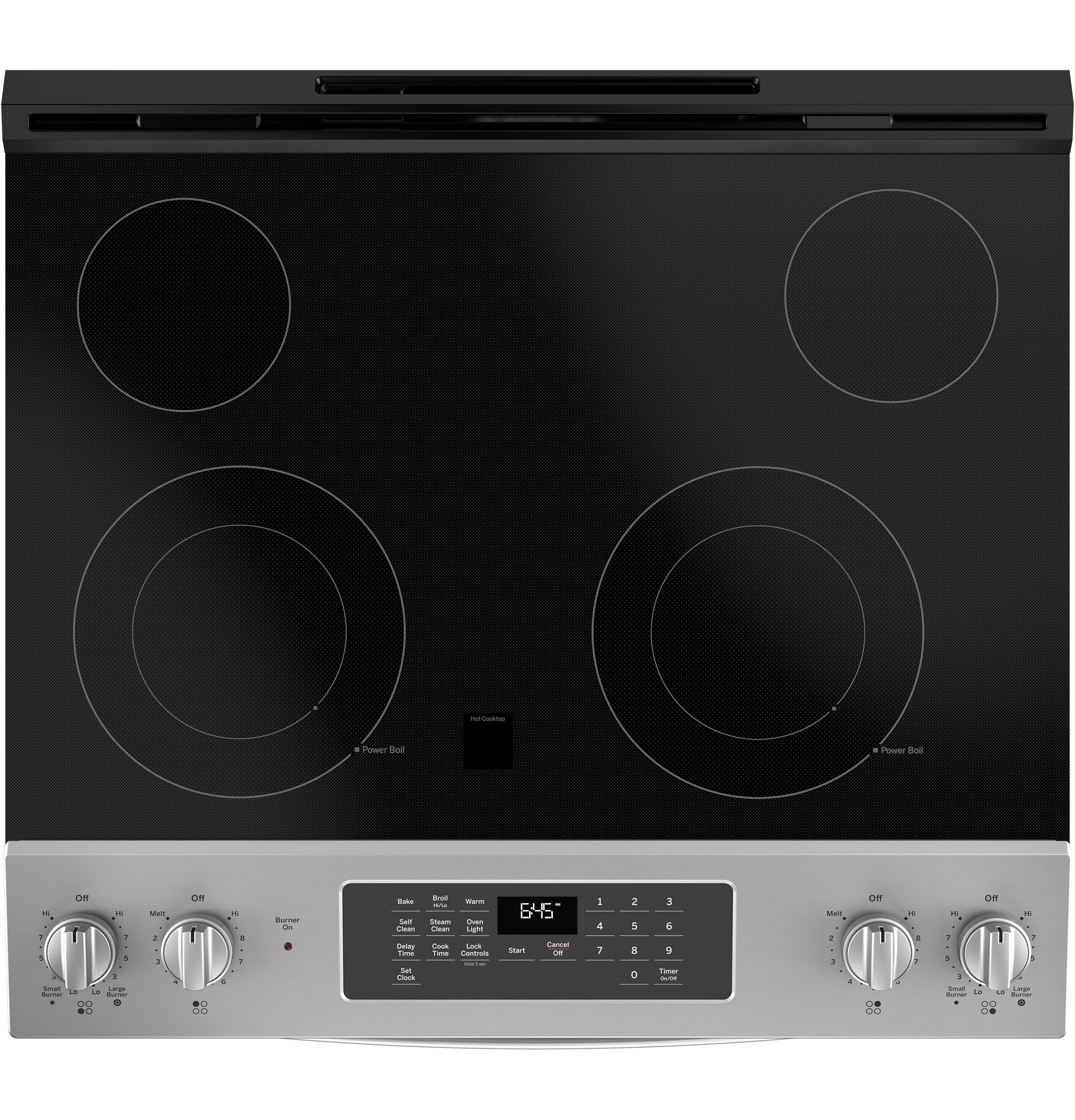 GE® 30" Slide-In Electric Range