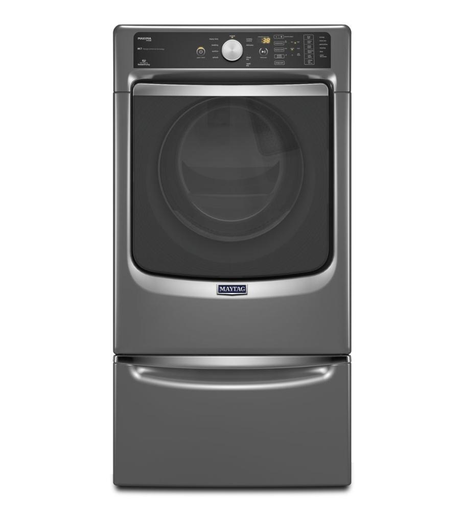 Maytag MED7100DC Maxima® Steam Electric Dryer with Large Capacity and Stainless Steel Dryer Drum - 7.3 cu. ft.