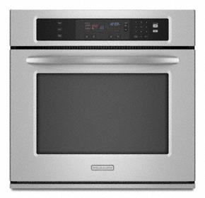 Kitchenaid KEBK171SSS Single Oven 27" Width 3.8 cu. ft. Capacity Thermal Oven with Two-Element Balanced Baking and Roasting Architect® Series II