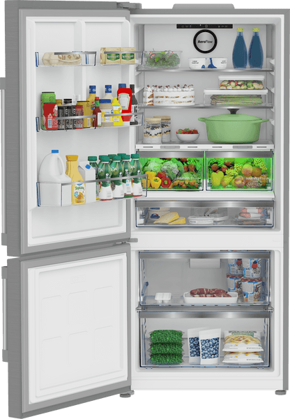 Beko BFBF30216SSL 30" Bottom Freezer Refrigerator