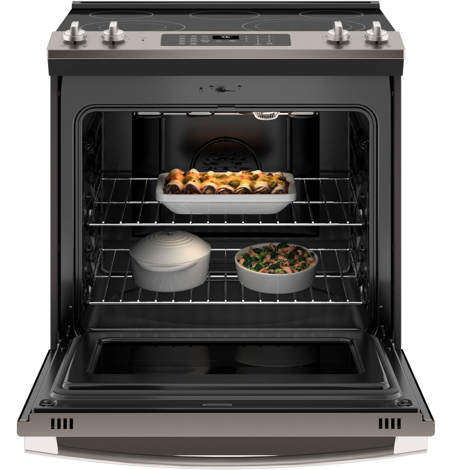 GE® 30" Slide-In Electric Convection Range with No Preheat Air Fry