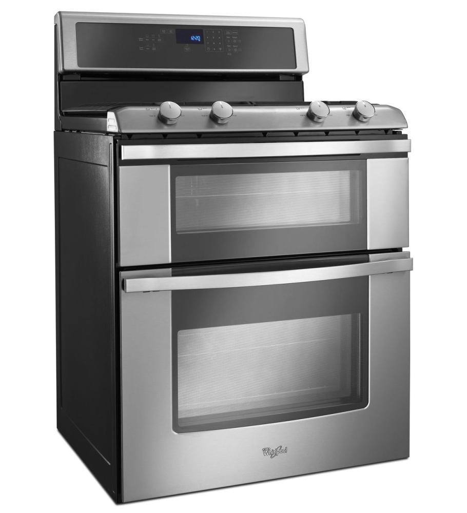 Whirlpool WGG555S0BS 6.0 Total cu. ft. Double Oven Gas Range with AccuBake® system