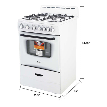 GR2416CSS Avanti 24" Gas Range - Stainless Steel