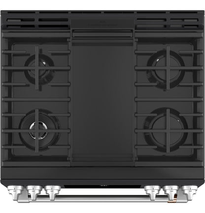 Cafe CGS700P3MD1 CAF(EBACK)™ 30" Smart Slide-In, Front-Control, Gas Range with Convection Oven