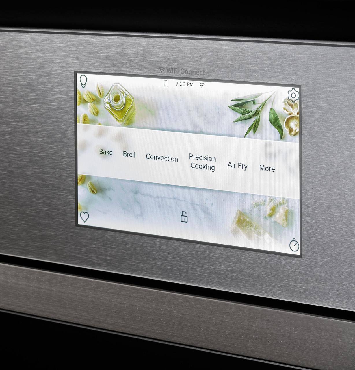 Cafe CTD90DM2NS5 CAF(EBACK)™ 30" Smart Built-In Convection Double Wall Oven in Platinum Glass