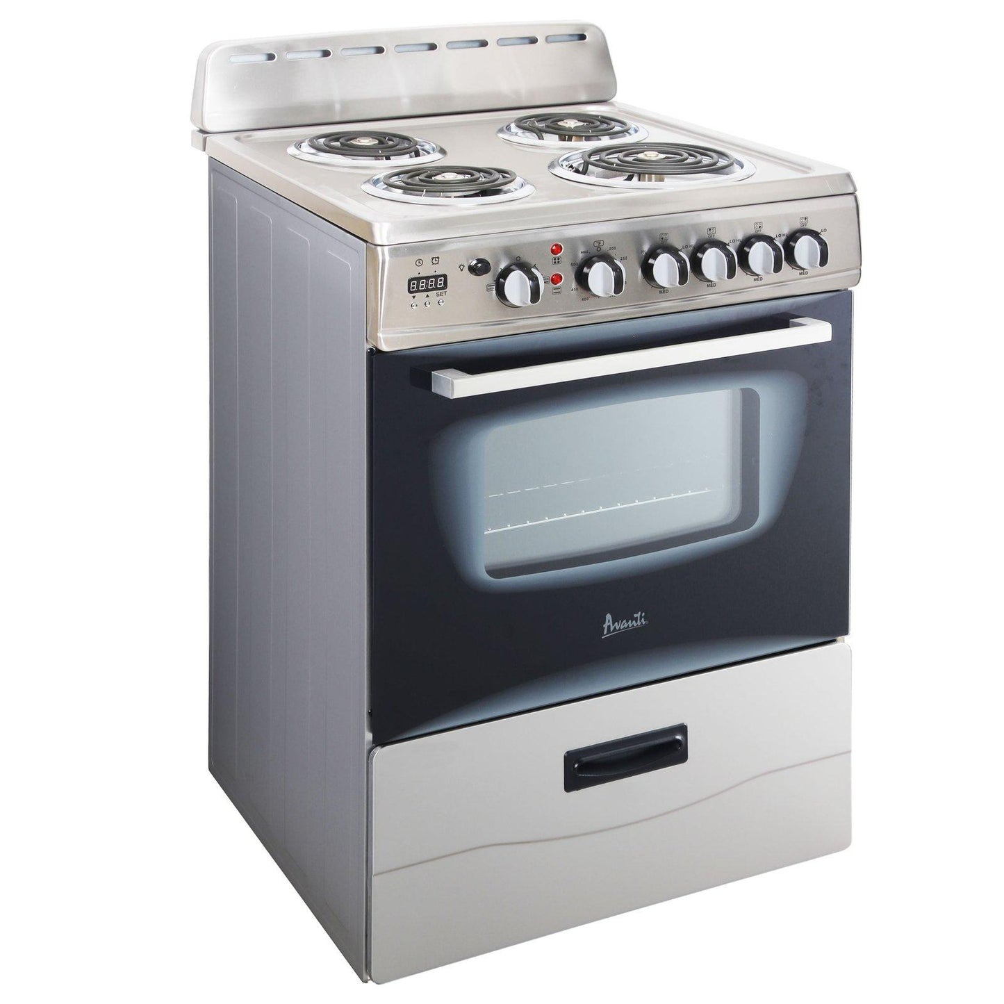 ERU240P3S Avanti 24" Electric Range - Stainless Steel