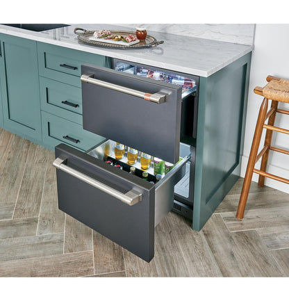 Cafe CDE06RP3ND1 CAF(EBACK)™ 5.7 Cu. Ft. Built-In Dual-Drawer Refrigerator
