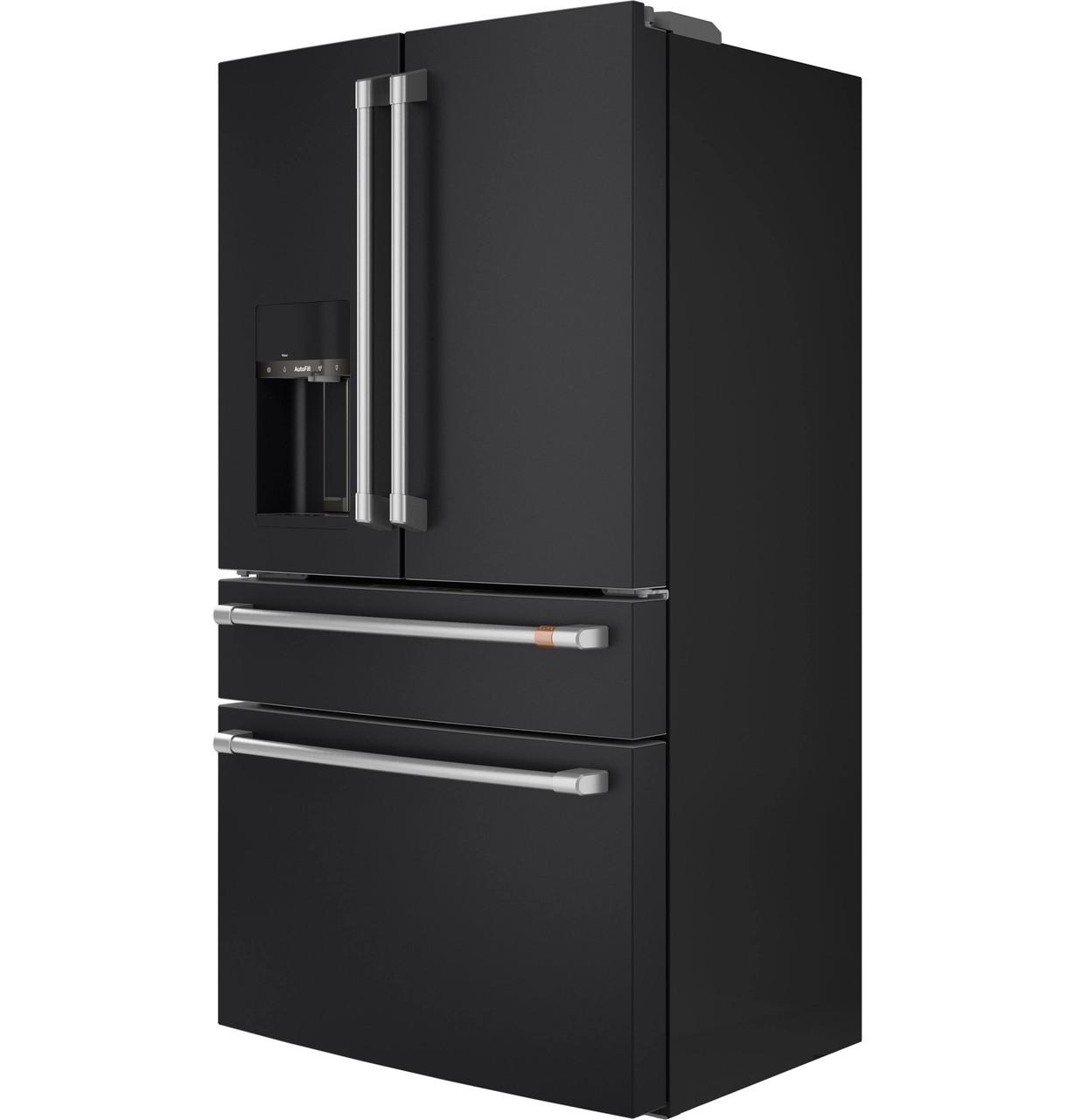 Cafe CXE22DP3PD1 CAF(EBACK)™ ENERGY STAR® 22.3 Cu. Ft. Smart Counter-Depth 4-Door French-Door Refrigerator