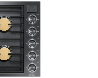 Dacor DTG36M955FM 36" Gas Cooktop, Graphite Stainless Steel, Natural Gas