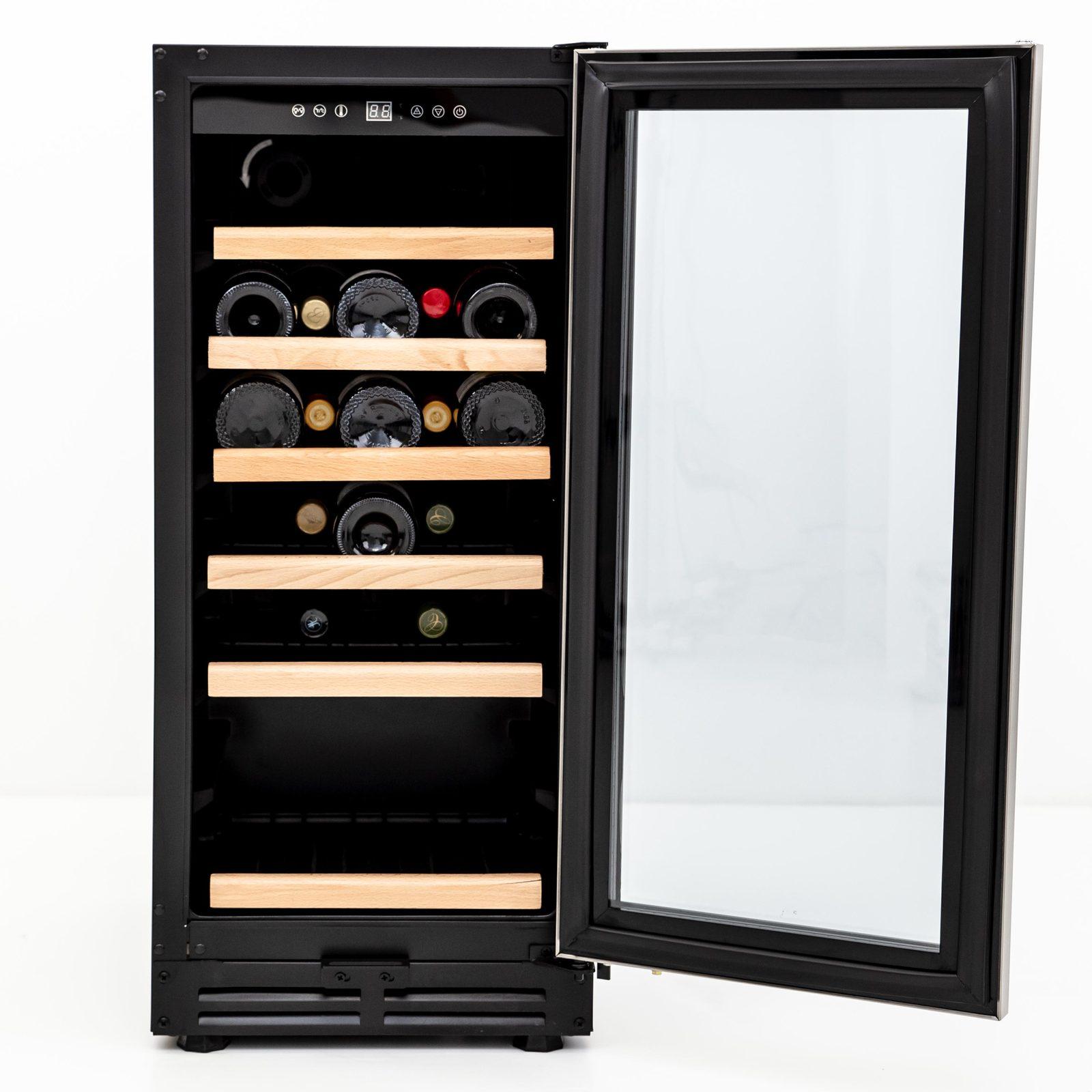 Avanti 30 Bottle Wine Cooler - Stainless Steel with Black Cabinet / 30 Bottles