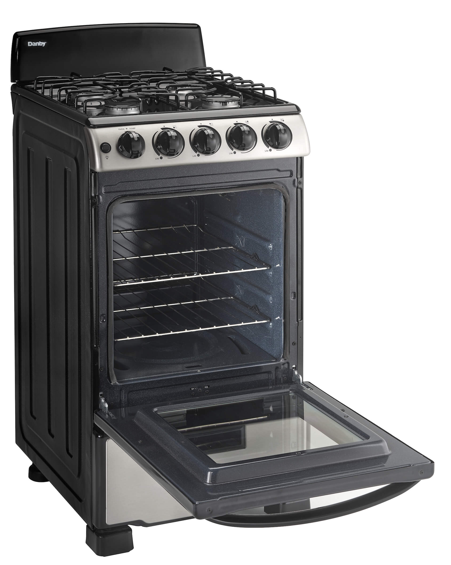 DR202BSSGLP Danby 20" Wide Gas Range in Stainless Steel