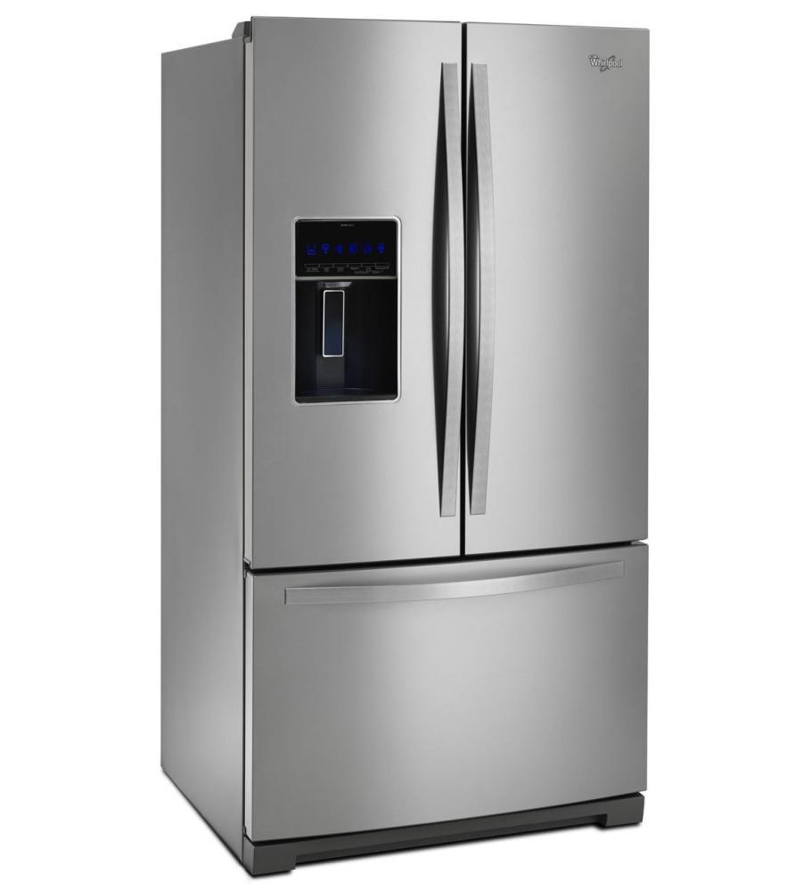 Whirlpool WRF997SDDM 36-inch Wide French Door Refrigerator with CoolVox Kitchen Sound System - 27 cu. ft.
