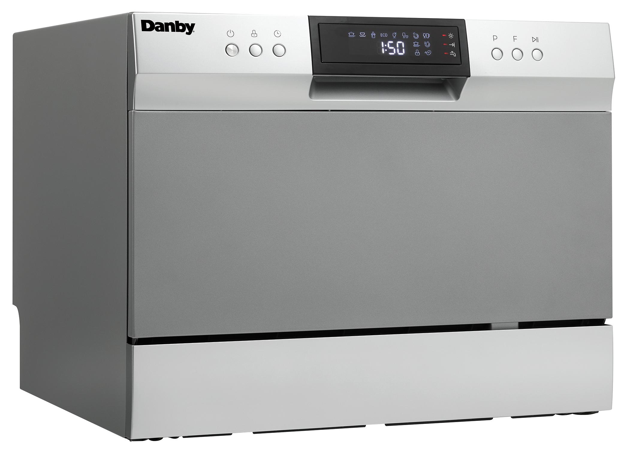 Danby 6 Place Setting Countertop Dishwasher in White