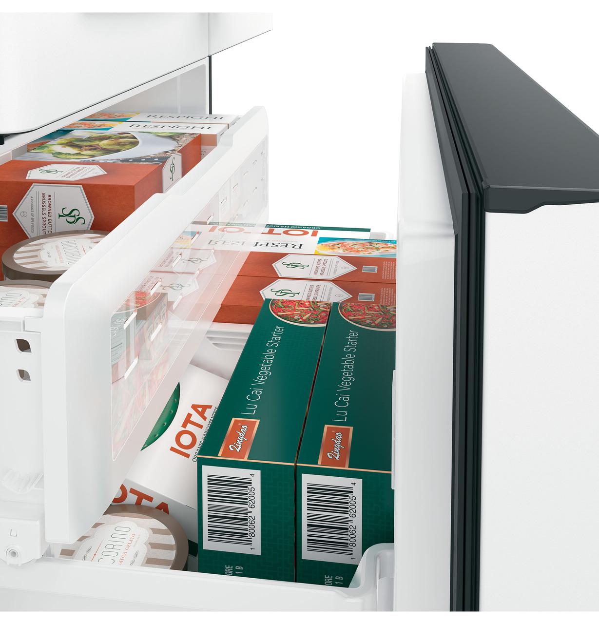 Cafe CYE22TP4MW2 CAF(EBACK)™ ENERGY STAR® 22.1 Cu. Ft. Smart Counter-Depth French-Door Refrigerator with Hot Water Dispenser