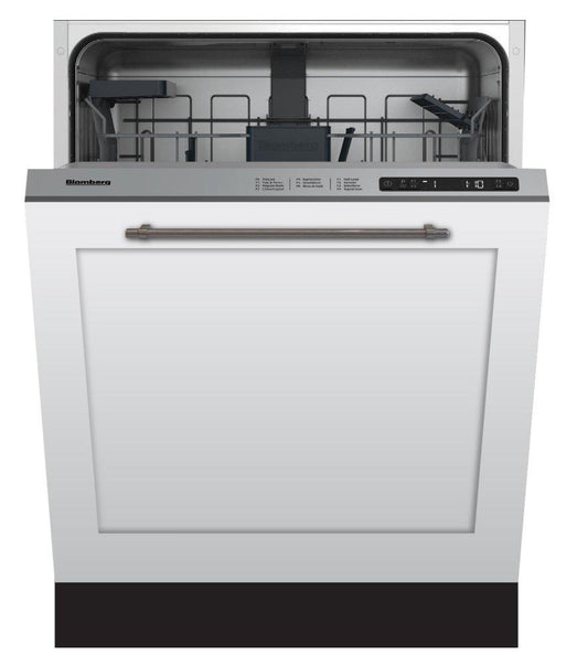 Blomberg Appliances DW51600FBI 24in Dishwasher ADA Overlay 48dBA top control 6 cycle, beam on floor