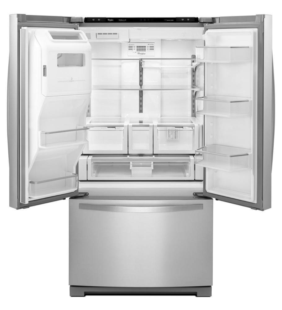 Whirlpool WRF997SDDM 36-inch Wide French Door Refrigerator with CoolVox Kitchen Sound System - 27 cu. ft.