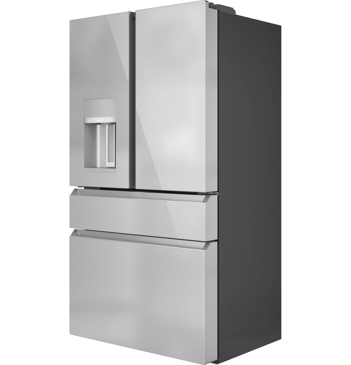 Cafe CXE22DM5PS5 Caf(eback)™ ENERGY STAR® 22.3 Cu. Ft. Smart Counter-Depth 4-Door French-Door Refrigerator in Platinum Glass