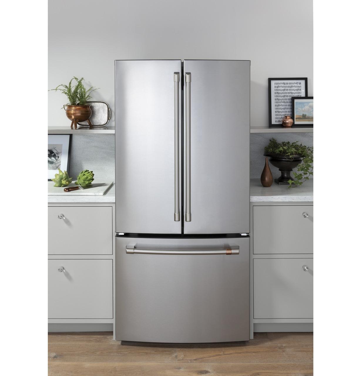 Cafe CWE19SP2NS1 Caf(eback)™ ENERGY STAR® 18.6 Cu. Ft. Counter-Depth French-Door Refrigerator