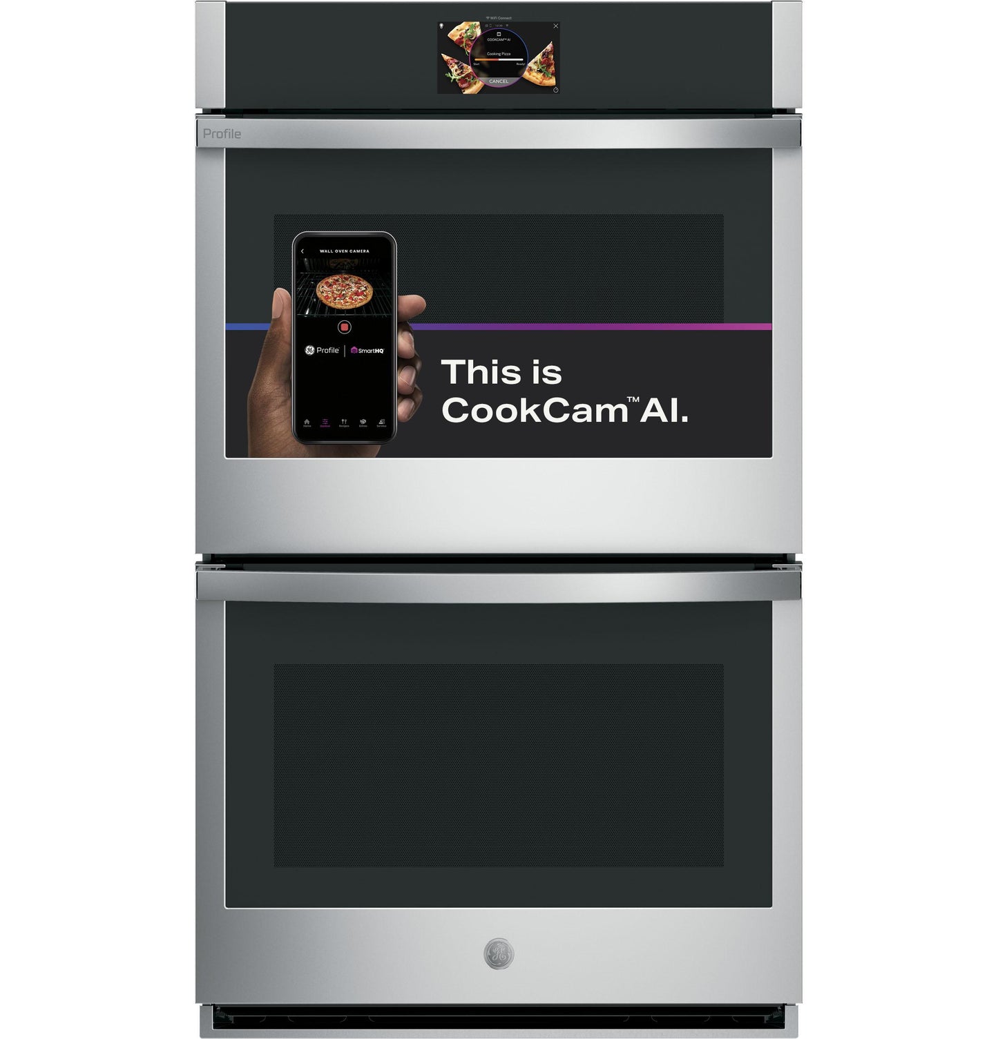 PTD9000SNSS GE Profile™ 30" Smart Built-In Convection Double Wall Oven with In-Oven Camera and No Preheat Air Fry