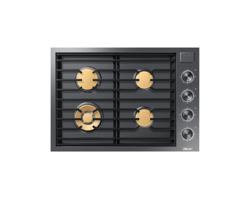 Dacor 30" Gas Cooktop, Graphite Stainless Steel, Natural Gas