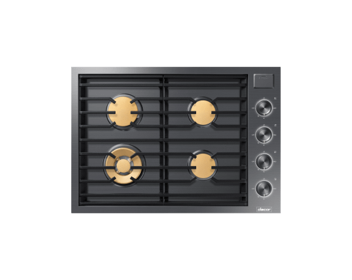 Dacor DTG30M954FM 30" Gas Cooktop, Graphite Stainless Steel, Natural Gas