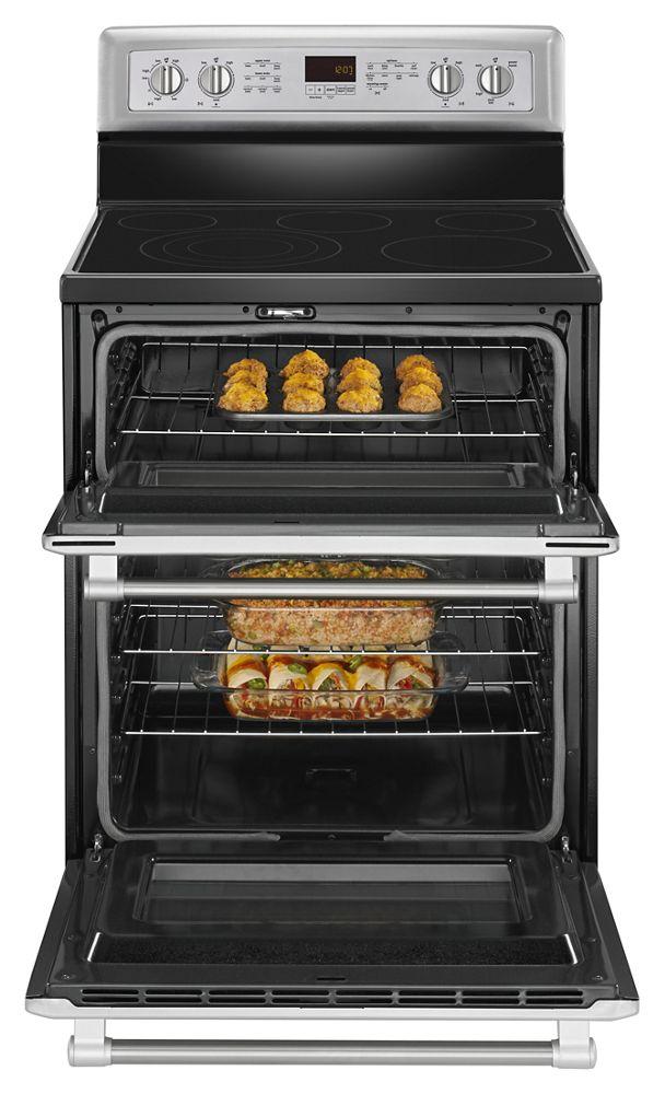 Maytag MET8820DS 30-inch Wide Double Oven Electric Range with Convection - 6.7 cu. ft.