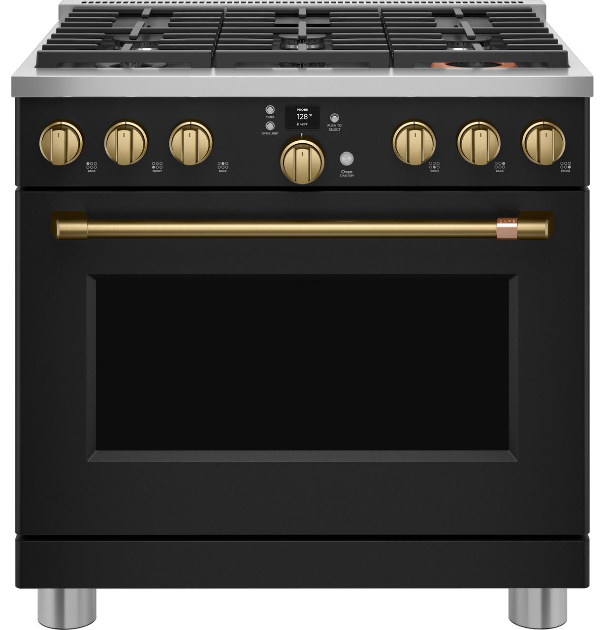 Cafe CGY366P3TD1 CAF(EBACK)™ 36" Smart All-Gas Commercial-Style Range with 6 Burners (Natural Gas)