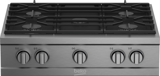 Beko 30" Stainless Steel Pro-Style Built-in Gas Range Top