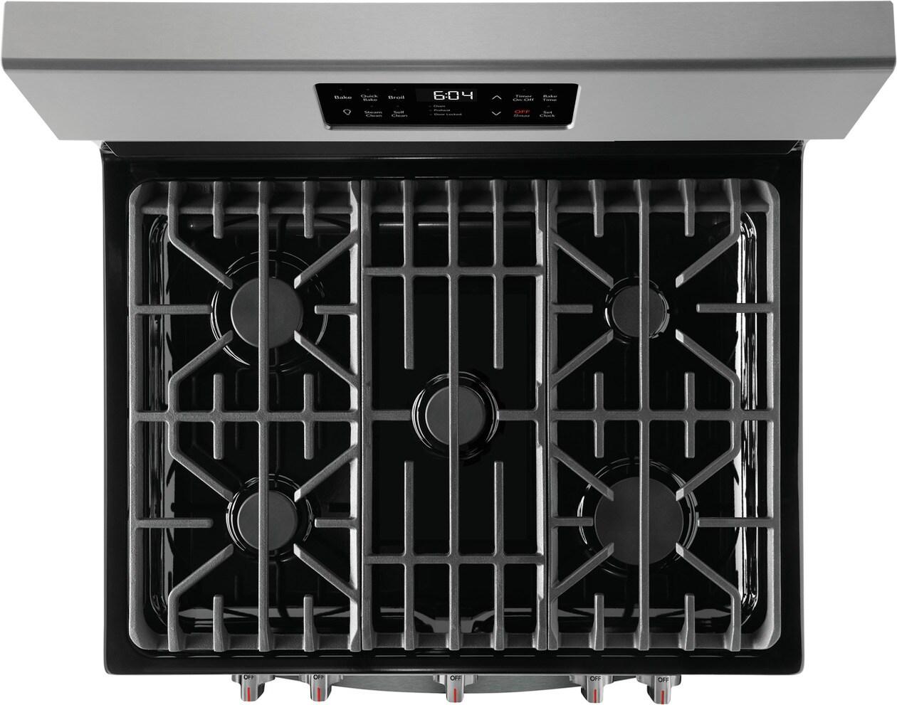 Frigidaire Gallery 30" Freestanding Gas Range with Steam Clean