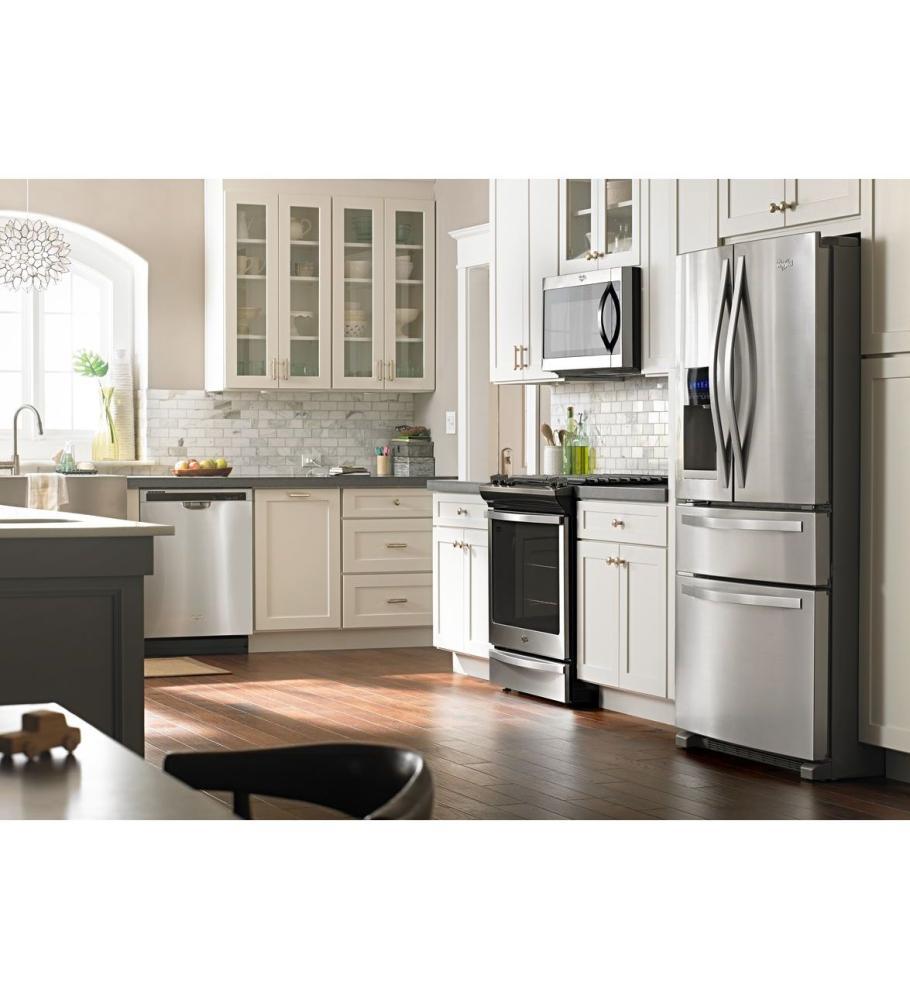 Whirlpool WRX988SIBB 36-inch Wide 4-Door Refrigerator with More Flexible Storage - 26 cu. ft.