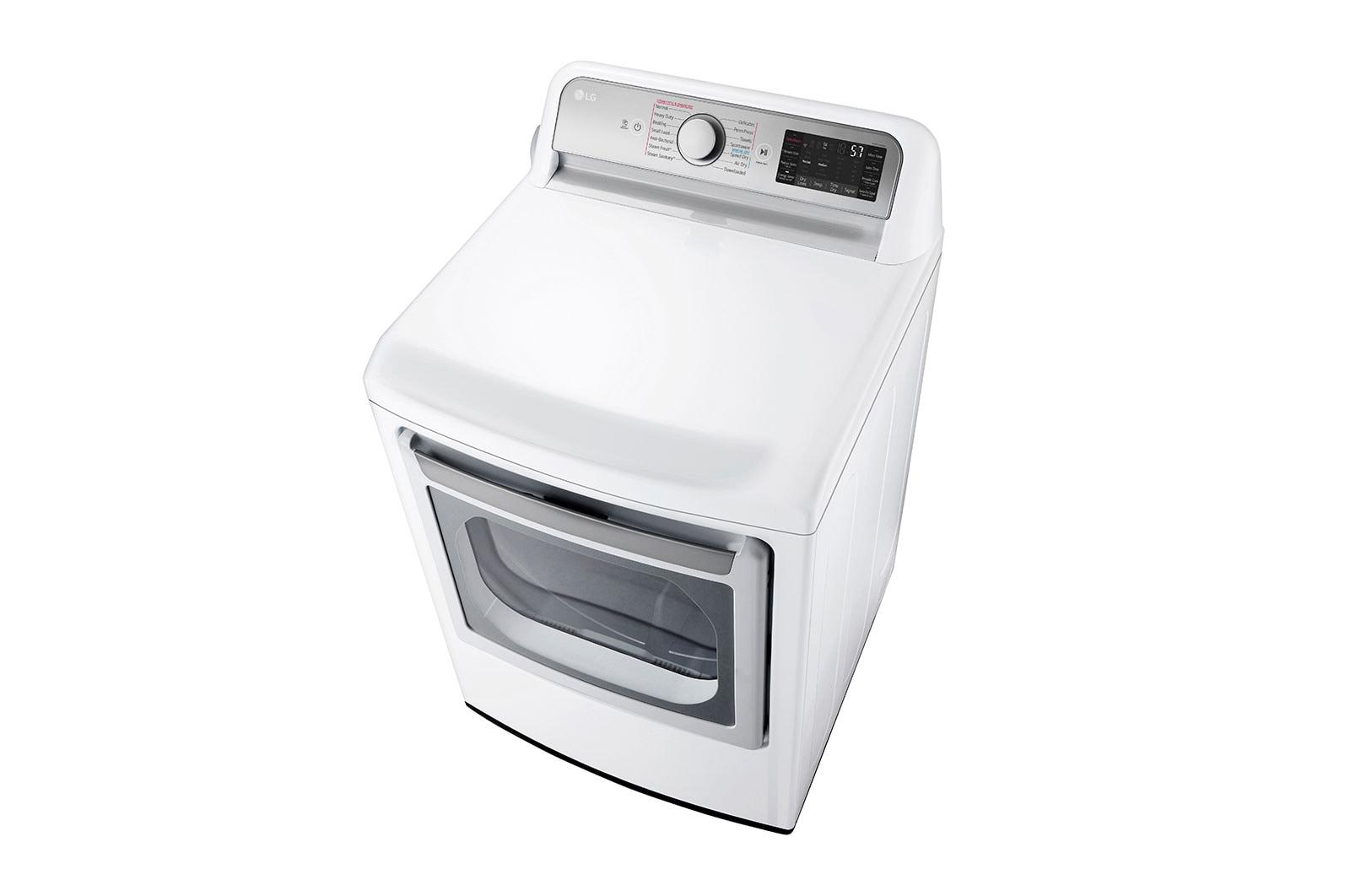 Lg 7.3 cu. ft. Ultra Large Capacity Smart wi-fi Enabled Rear Control Electric Dryer with TurboSteam™