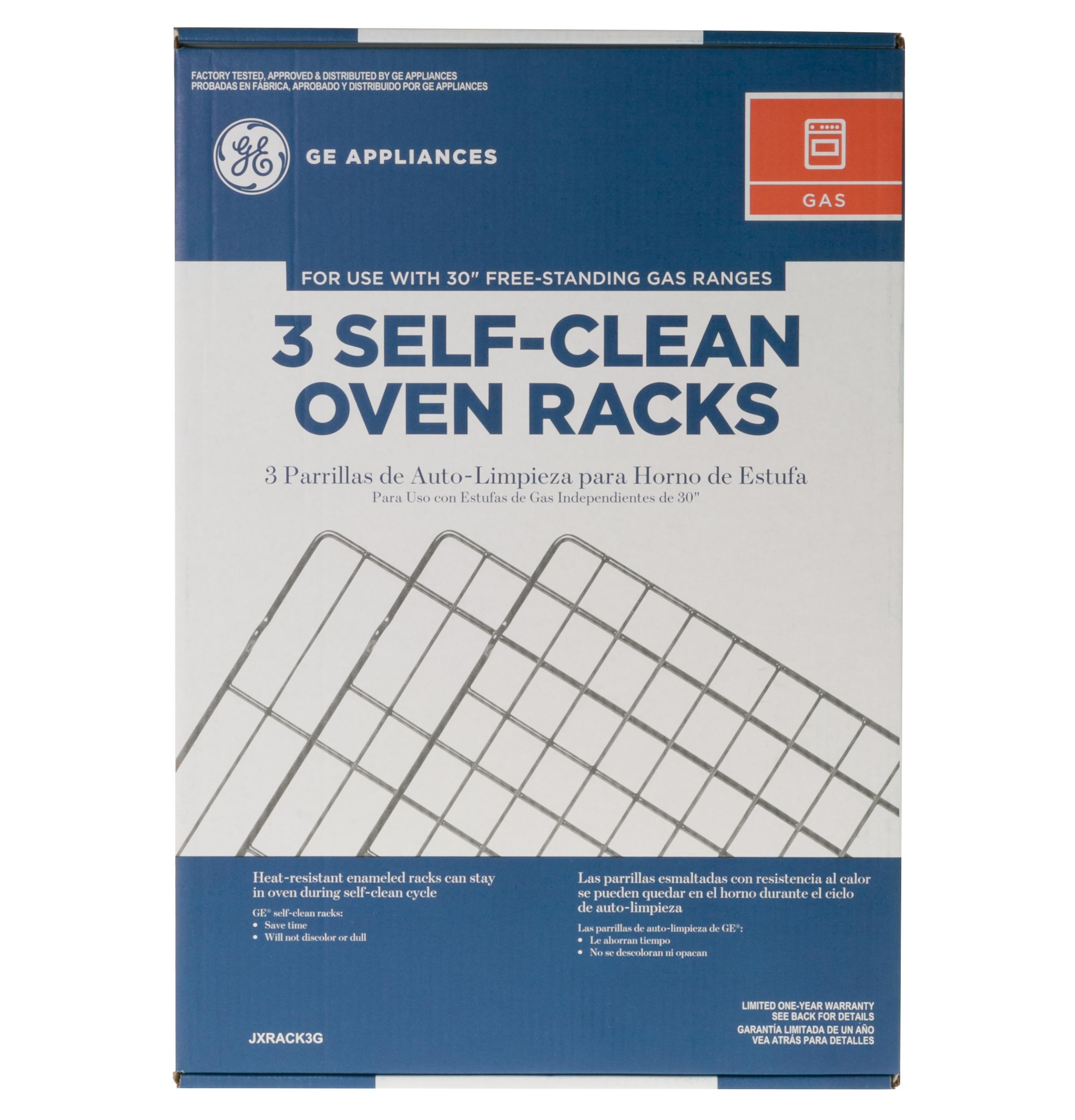 JXRACK3G GE® SELF-CLEAN OVEN RACKS (3PK) - FOR SELECT FREE-STANDING 30" GAS RANGES