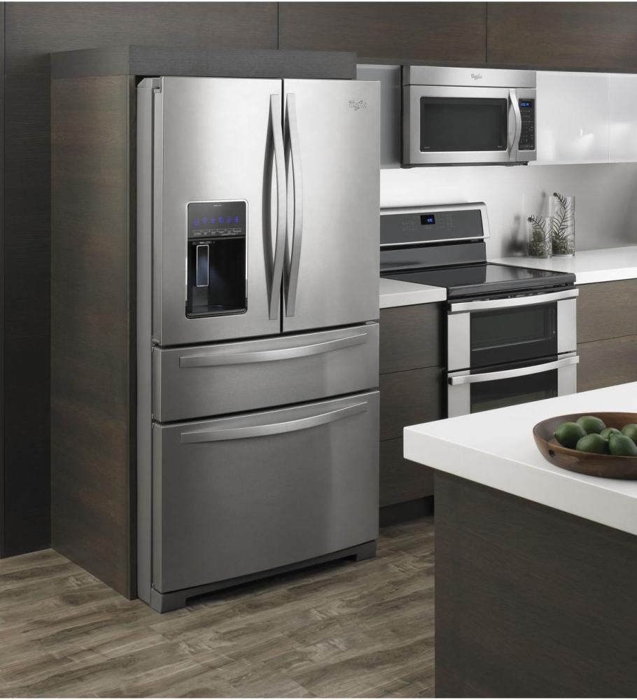 Whirlpool WRX988SIBB 36-inch Wide 4-Door Refrigerator with More Flexible Storage - 26 cu. ft.