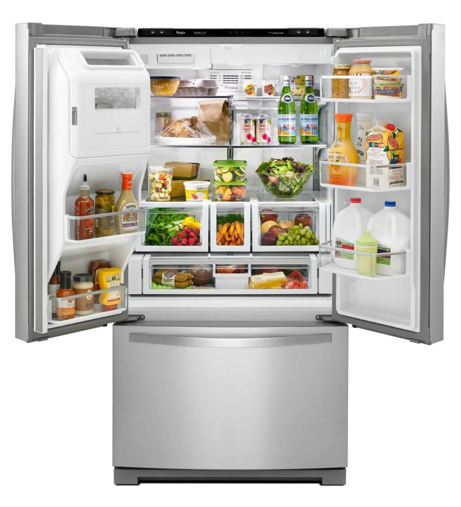 Whirlpool WRF997SDDM 36-inch Wide French Door Refrigerator with CoolVox Kitchen Sound System - 27 cu. ft.