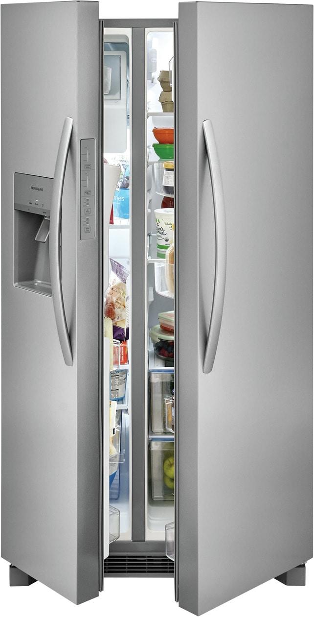 FRSS2623AS Frigidaire 25.6 Cu. Ft. 36" Standard Depth Side by Side Refrigerator