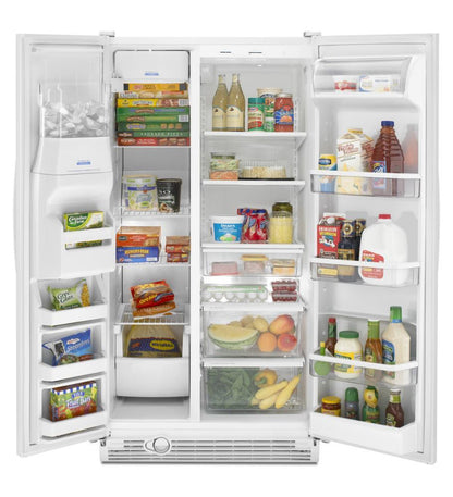 Whirlpool ED5LHAXWB 25 cu. ft. Side-by-Side Refrigerator with In-Door-Ice® System