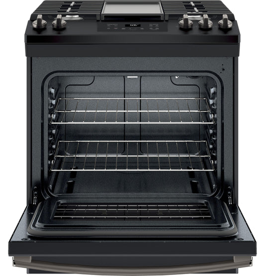 JGSS66FELDS GE® 30" Slide-In Front Control Gas Range