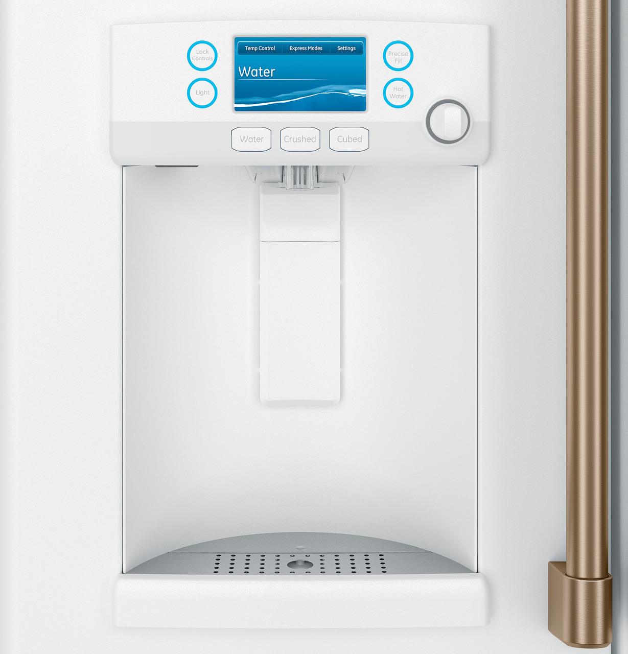 Cafe CYE22TP4MW2 CAF(EBACK)™ ENERGY STAR® 22.1 Cu. Ft. Smart Counter-Depth French-Door Refrigerator with Hot Water Dispenser